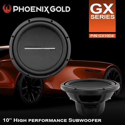 Phoenix Gold Gx Series 10" Dual 4Ohm Subwoofer