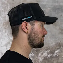 Trucker Hat Twill Snapback (Black)