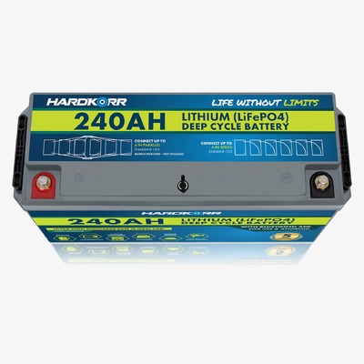 Hardkorr 240Ah Lithium (LiFePO4) Deep Cycle Battery w/Bluetooth