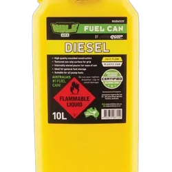 Hulk 4x4 Fast Flow Plastic Fuel Can 10Lt Diesel Yellow