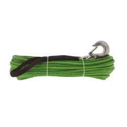 Hulk 4x4 Dyneema Sk75 Rope 9.5Mm X 30M Green To Suit 9500Lbs Winch