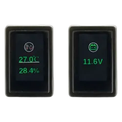 Hulk 4x4 Smart Gauge Dual Temp/Humidity Voltmeter To Suit Late Toyota