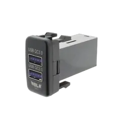 Dual Qc3 Usb Socket For Early Toyota For Blue