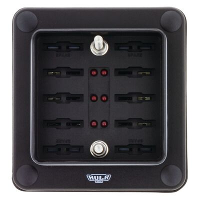 Hulk 4x4 6 Way Fuse Box W/Proof Ats Blade Fuse 1 In 6 Out With Led