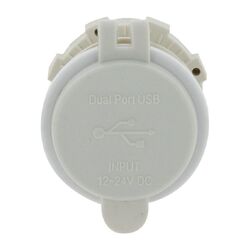 Hulk 4x4 Dual Usb White Socket Port 1 2.4A Port 2: Qc3.0 Non Led