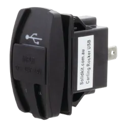 Hulk 4x4 Carling Rocker Dual Usb Blue Led 3.1A In Total