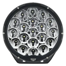 Hulk 4x4 7" Rnd Led Driving Lamp Drivng Beam 9-36V 106W 19 Led'S Black