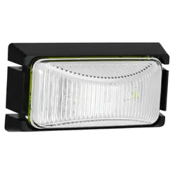 Hulk 4x4 Led Front End Outline Marker Lamp White 12/24V, Black Base