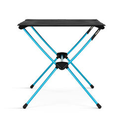 HELINOX Table Four Black with Cyan Blue Frame