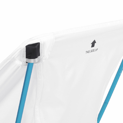 HELINOX Chair Zero White with Cyan Blue Frame
