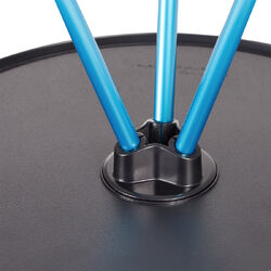HELINOX Side Table Small Black with Blue Frame