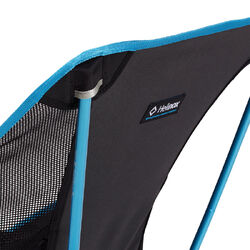 HELINOX Swivel Chair Black with Blue Frame