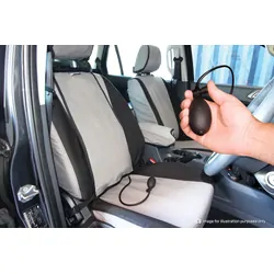 Msa Front Twin Buckets (Airbag Seats) + Console Cover + Integrated Lumbar Support - Msa Premium Canvas Seat Covers To Suit Isuzu Mu-X - 04/17 To Curre