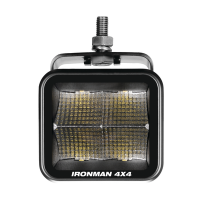 Ironman 4X4 40W Bright Cube Flood Beam LED Cube Light - 81 x 75mm (each) - Clear