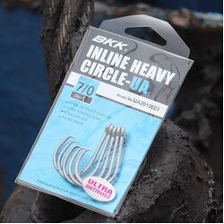 BKK UA Inline Heavy Circle Hooks - 10/0 - 3 Per Pack