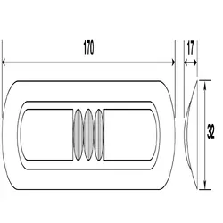 Ignite Zeon Led Marker Lamp White 10-30V 170Mm Lead