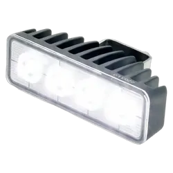 Ignite Led Rectangle Work lamp Flood Beam 70 Deg 9-36V 24W 4 Leds Black Housing 2,400 Lumens