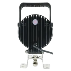 Ignite Led Round Spot Beam Work lamp W/ Handle & Switch Black Housing