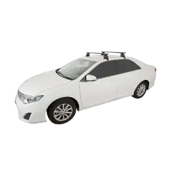 Rhino Rack Euro 2500 Black 2 Bar Roof Rack For Toyota Camry Asv50R 4Dr Sedan 12/11 To 10/17