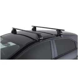 Rhino Rack Euro 2500 Black 2 Bar Roof Rack For Kia Rio 5Dr Hatch 09/11 To 12/16