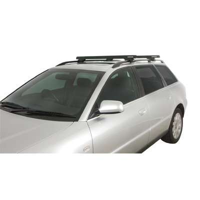 Rhino Rack Heavy Duty Cxb Black 2 Bar Roof Rack For Nissan Pathfinder Ti 4Dr 4Wd With Roof Rails 11/95 To 11/01
