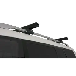 Rhino Rack Heavy Duty Cxb Black 2 Bar Roof Rack For Mitsubishi Pajero Ns-Nx 4Dr 4Wd Lwb (With Roof Rails) 11/06 On