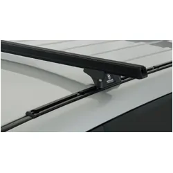 Rhino Rack Heavy Duty Rltp Trackmount Black 2 Bar Roof Rack For Mitsubishi Pajero Nm - Np 4Dr 4Wd Lwb 05/00 To 10/06