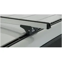 Rhino Rack Heavy Duty Rltp Trackmount Silver 2 Bar Roof Rack For Mitsubishi Pajero Nm - Np 4Dr 4Wd Lwb 05/00 To 10/06