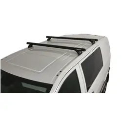 Rhino Rack Heavy Duty Rltp Black 2 Bar Roof Rack For Mercedes Benz Vito 2Dr Van Low Roof (Swb/Lwb) 04/04 To 06/15
