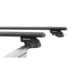 Rhino Rack Vortex Sx Black 2 Bar Roof Rack For Audi Q7 4L 4Dr Suv With Flush Rails 09/06 To 08/15