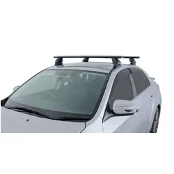 Rhino Rack Vortex 2500 Black 2 Bar Fmp Roof Rack For BMW 1 Series E87 5Dr Hatch 10/04 To 09/11
