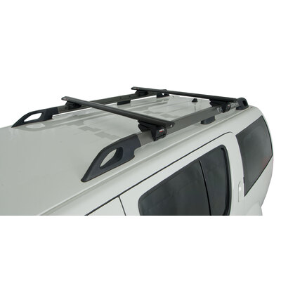 Rhino Rack Vortex Sx Black 2 Bar Roof Rack For Nissan Pathfinder 4Dr 4Wd With Roof Rails 07/05 To 09/13