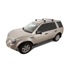 Rhino Rack Vortex 2500 Black 2 Bar Roof Rack For Land Rover Freelander 2 5Dr 4Wd 06/07 On