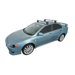 Rhino Rack Vortex 2500 Black 2 Bar Roof Rack For Mitsubishi Lancer Sportback Cj 4Dr Hatch 09/08 On