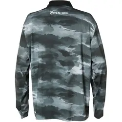 Jetpilot 2023 Venture Long Sleeve Fishing Polo Green Camo - Size Medium