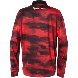 Jetpilot 2023 Venture Long Sleeve Fishing Polo Red - Size Large