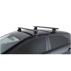 Rhino Rack Vortex 2500 Black 2 Bar Roof Rack For Kia Rio 5Dr Hatch 09/11 To 12/16