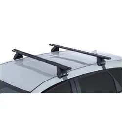 Rhino Rack Vortex 2500 Black 2 Bar Roof Rack For Toyota Corolla Gen 11 5Dr Hatch 10/12 To 07/18