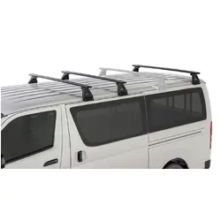 Rhino Rack Vortex Rl150 Black 3 Bar Roof Rack For Toyota Hiace Gen 4 2Dr Van 11/89 To 02/05