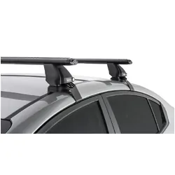 Rhino Rack Vortex 2500 Black 2 Bar Roof Rack For Kia Cerato 4Dr Sedan 08/13 To 05/18