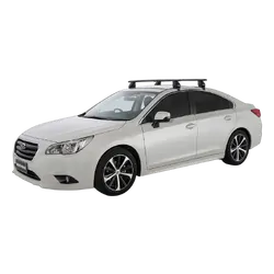 Rhino Rack Vortex 2500 Black 2 Bar Roof Rack For Subaru Liberty 4Dr Sedan 01/15 On