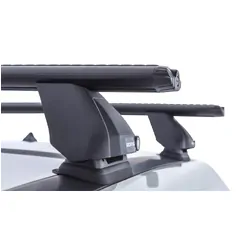 Rhino Rack Vortex 2500 Black 2 Bar Fmp Roof Rack For Nissan X-Trail Gen3, T32 5Dr Suv 03/14 On