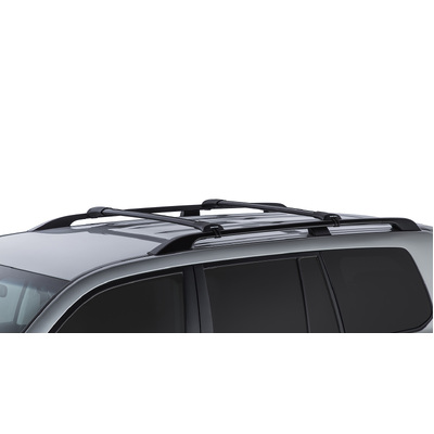 Rhino Rack Vortex Stealthbar Black 2 Bar Roof Rack For Toyota Landcruiser 200 Series 5Dr 4Wd With Roof Rails 07 To 21