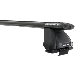 Rhino Rack Vortex 2500 Black 1 Bar Roof Rack (Front) For Toyota Hilux Gen 8 4Dr Ute Double Cab 10/15 On