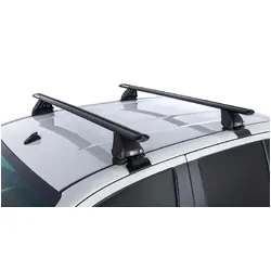 Rhino Rack Vortex 2500 Black 2 Bar Roof Rack For Toyota Hilux Gen 8 4Dr Ute Double Cab 10/15 On
