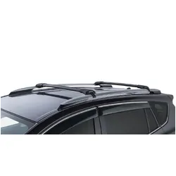 Rhino Rack Vortex Stealthbar Black 2 Bar Roof Rack For Toyota Rav4 Gen 4, Xa40 5Dr Suv With Roof Rails 12/12 To 04/19