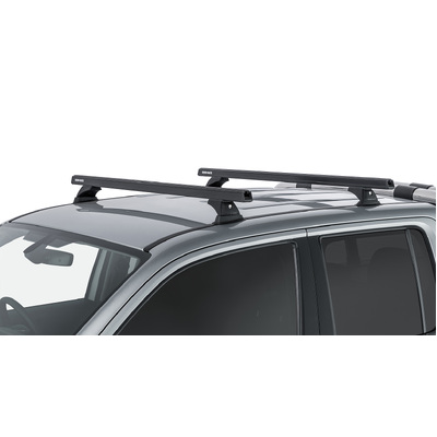 Rhino Rack Heavy Duty Rch Black 2 Bar Roof Rack For Volkswagen Amarok 2H 4Dr Ute Dual Cab 02/11 On