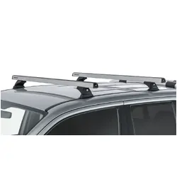 Rhino Rack Heavy Duty Rch Silver 2 Bar Roof Rack For Volkswagen Amarok 2H 4Dr Ute Dual Cab 02/11 On