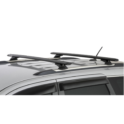 Rhino Rack Vortex Rcl Black 2 Bar Roof Rack For Jeep Grand Cherokee Wk2 4Dr 4Wd With Metal Roof Rails 02/11 On