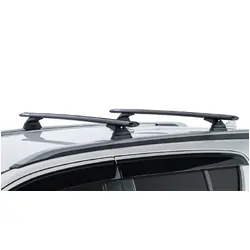 Rhino Rack Vortex Rcl Black 2 Bar Roof Rack For Isuzu Mu-X Gen1, Ls-T 5Dr Suv With Roof Rails 13 To 21